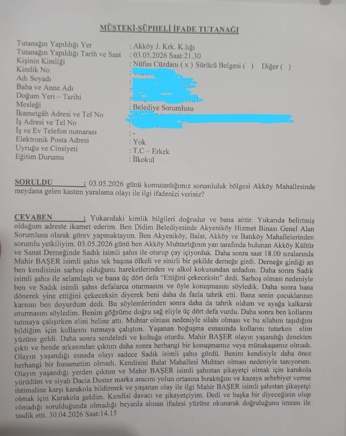 Didim’de Dernek İçinde Gerginlik: Muhtar ile Belediye Koordinatörü Karşı Karşıya