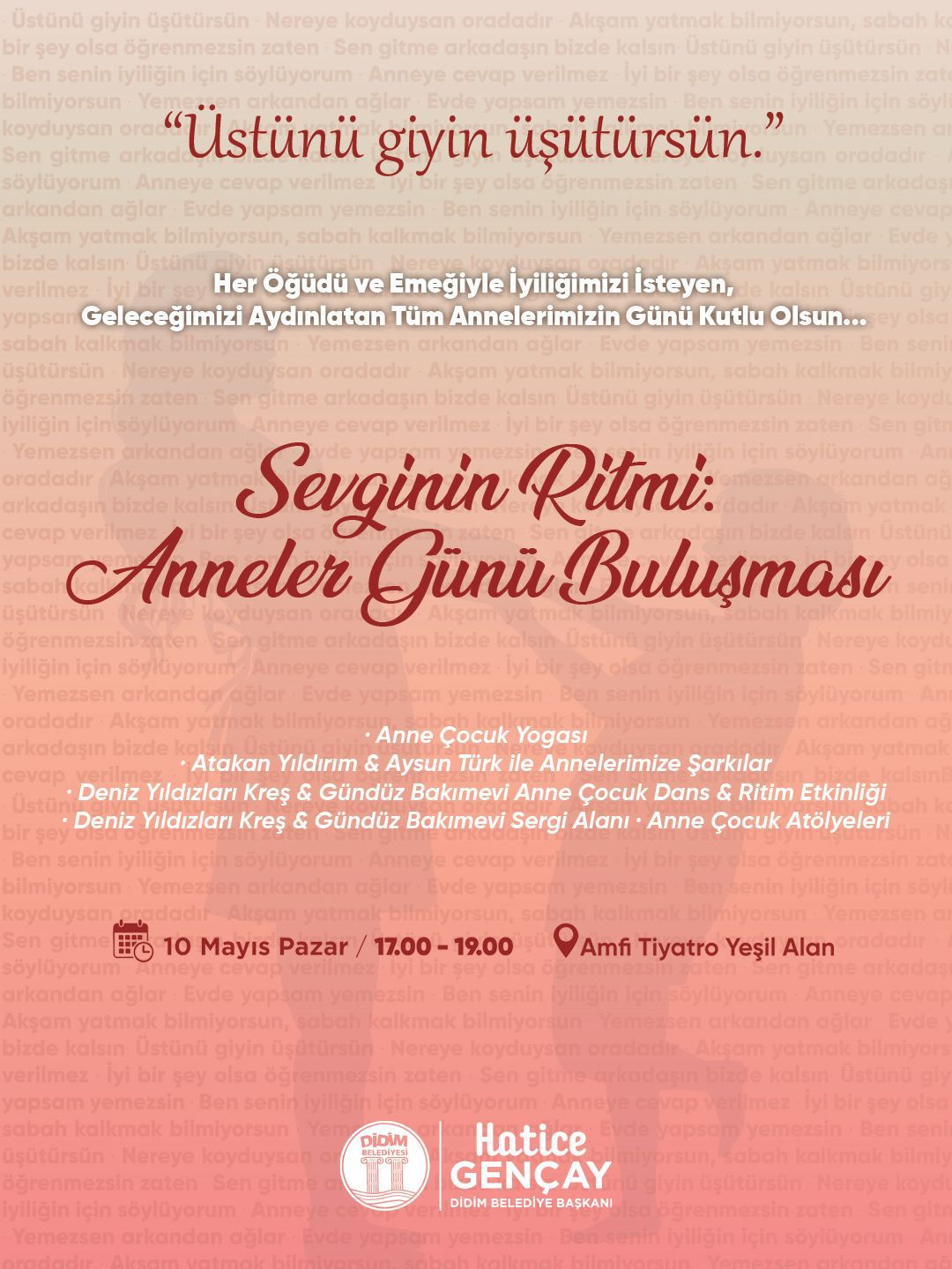 DİDİM BELEDİYESİ’NDEN ANNELER GÜNÜNE ÖZEL ETKİNLİK