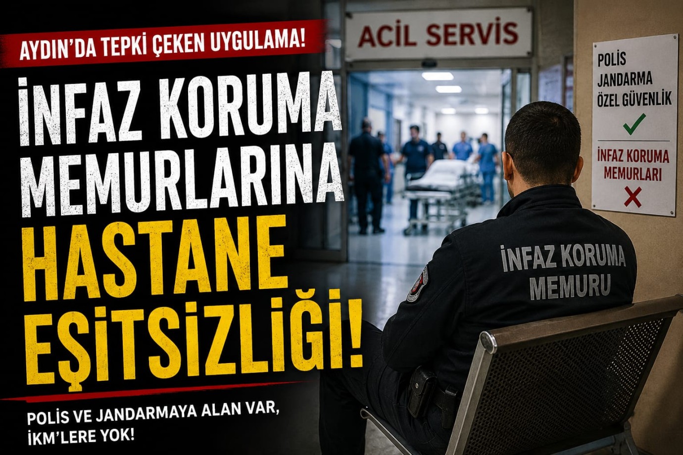 İNFAZ KORUMA MEMURLARINA HASTANE EZİYETİ: GÖRMEZDEN GELİNEN GÖREVLİ GERÇEĞİ