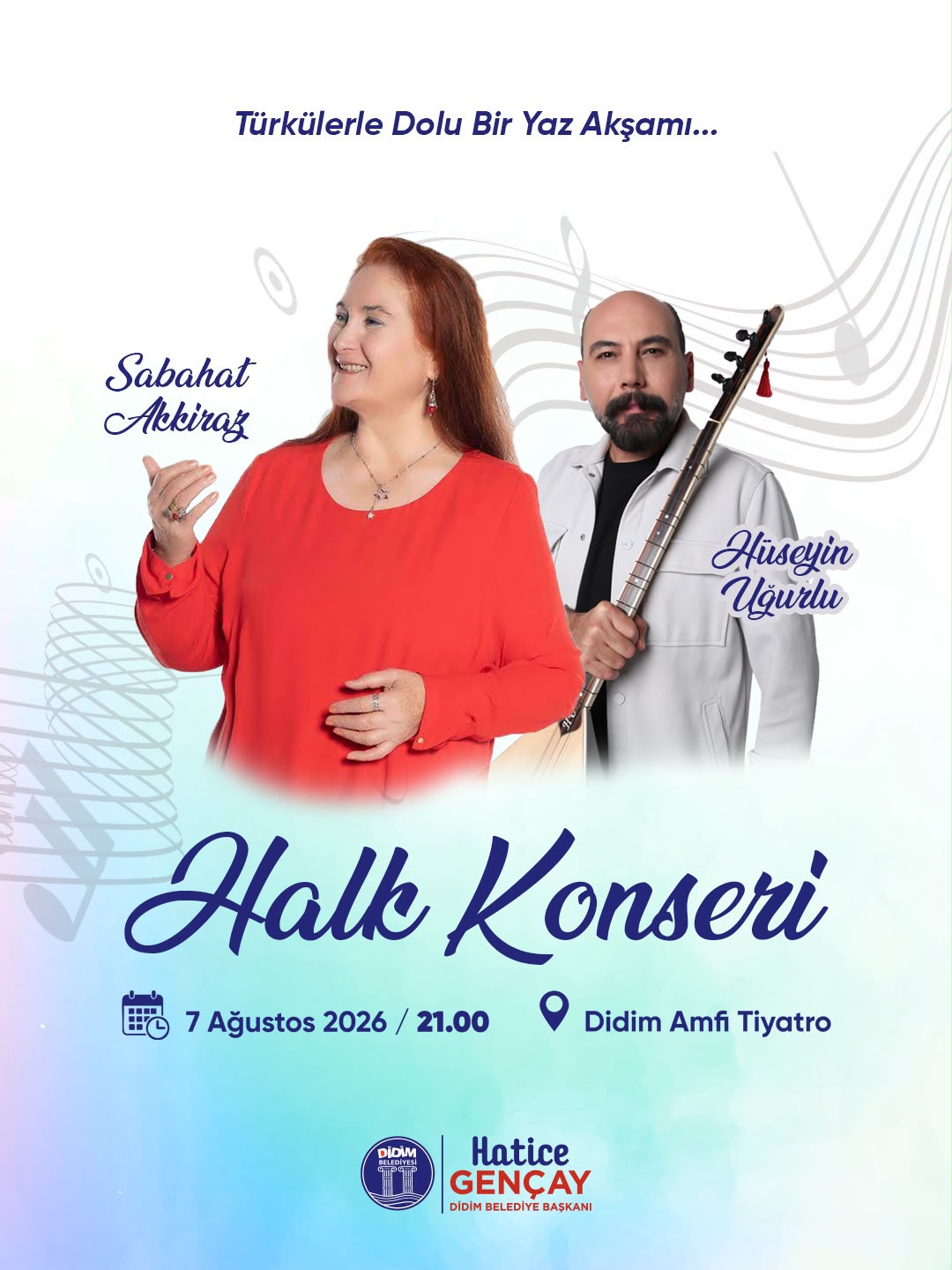 DİDİM BELEDİYESİ'NDEN TÜRKÜ DOLU BİR YAZ AKŞAMI